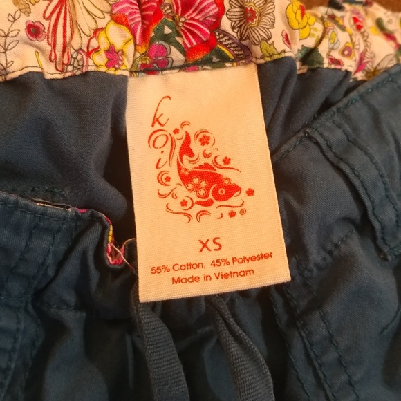 Koi Lindsey scrub pants dark teal - Picture 2 of 5